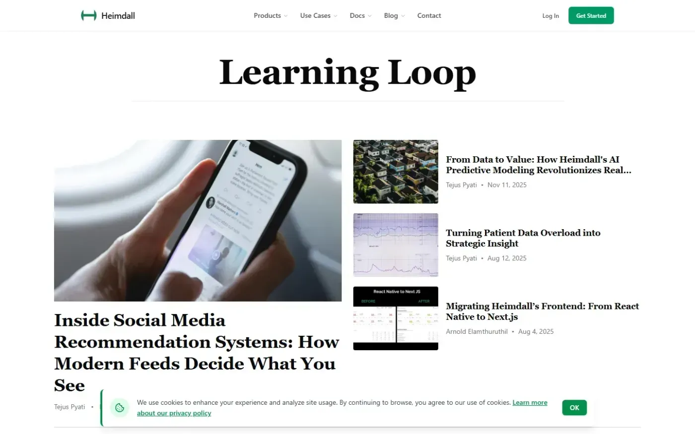 Heimdallapp — Blog page