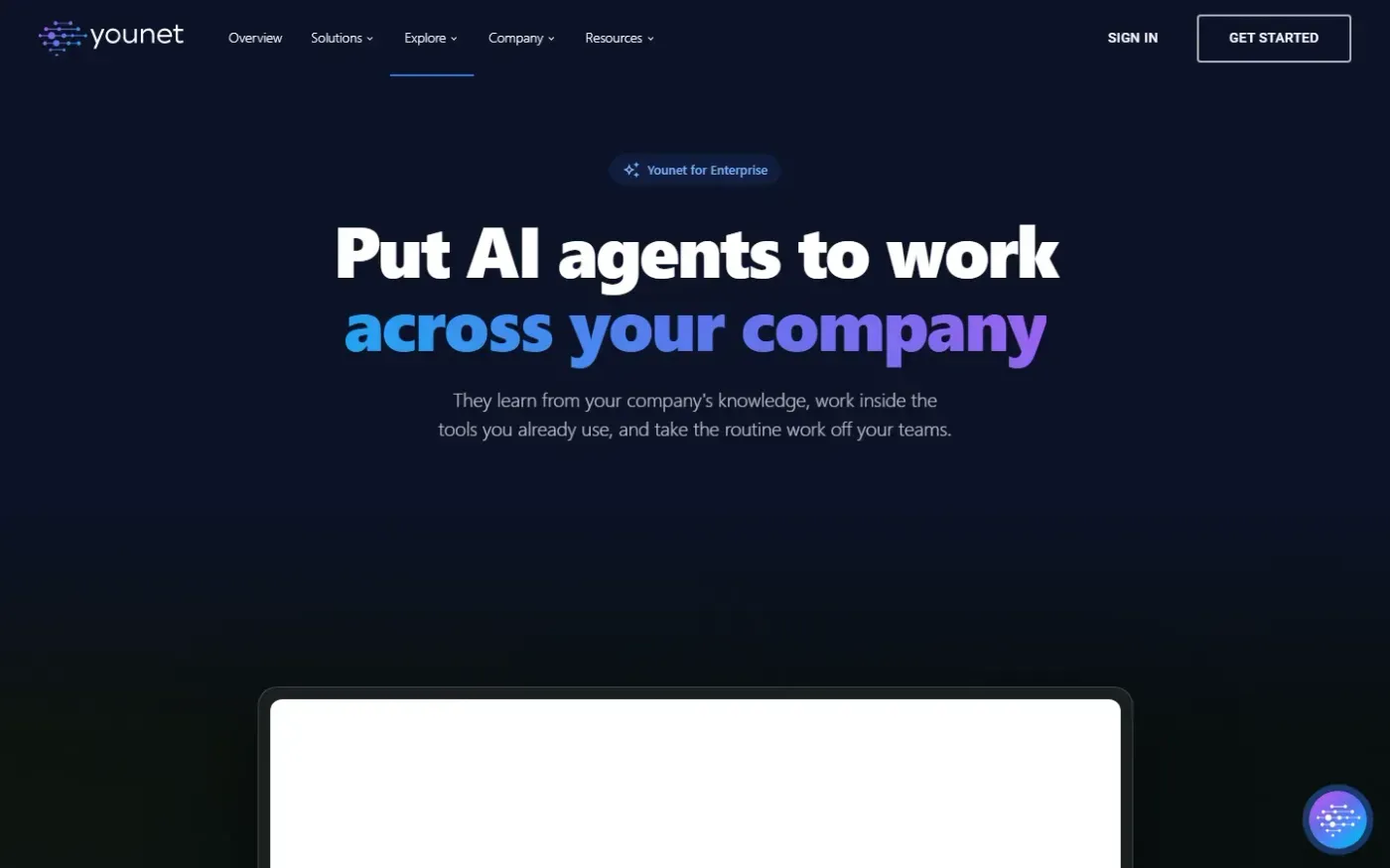 Younet — Business page